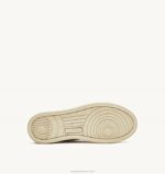 mulheres tênis mid medalist em denim branco marfim Autry 86XF226 - Image 4