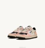 mulheres tênis mid super vintage em couro branco e rosa Autry 86XF266 - Image 2
